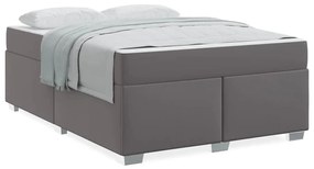 vidaXL Σκελετός Κρεβατιού Άλλο Γκρι 140 x 200 cm Τεχνητό δέρμα