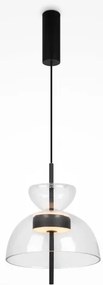 Κρεμαστό Φωτιστικό Οροφής LED 12W Γυαλί 30,3cm Bangkok Maytoni MOD185PL-L6B3K2 Διάφανο
