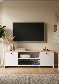 Stewehome Σκανδιναβική τηλεοπτική μονάδα με ντουλάπι από μοριοσανίδα 120x30x40 cm