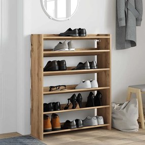 Ράφι παπουτσιών Artisan Oak 80x25x100 cm Κατασκευασμένο ξύλο - Καφέ
