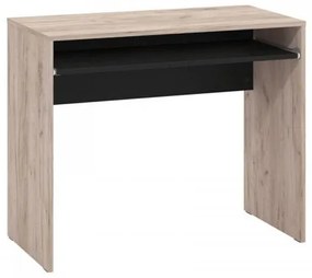 ΓΡΑΦΕΙΟ PARIS GREY OAK-ΜΑΥΡΟ 90x45x74εκ 11012765