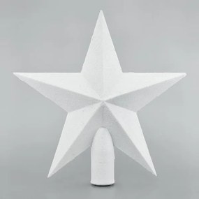Eurolamp Κορυφή Δέντρου Αστέρι Υ20.5cm Λευκό 600-42574