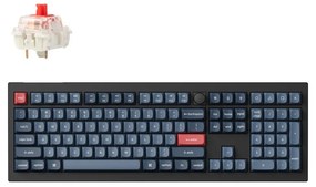 Keychron V6 Max (V6M-D1) QMK/VIA Wireless (BT/2,4/Wired) Custom Mechanical Keyboard Red Switch US