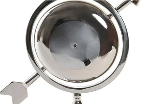 Bordklokke DKD Home Decor Ασημί