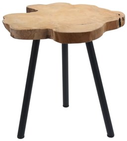H&S Collection Βοηθητικό Τραπέζι από Ξύλο Teak 40 εκ.