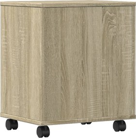 vidaXL Βάση Εκτυπωτή με Ρόδες Sonoma Δρυς 41 x 32 x 48 εκ.