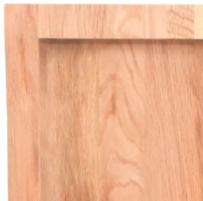 Επιφ Τραπεζιού Αν Καφέ 80x40x(2-6)εκ. Ακατέργ. Μασίφ Ξύλο Δρυός - Καφέ