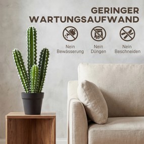 Τεχνητό φυτό φυτά κάκτων 53 εκ. τεχνητά φυτά σε γλάστρα για σπίτι, γραφείο