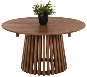 Τραπέζι Σαλονιού Στρογγυλό Frantz HM9387.11 Φ80x45cm Από Μασίφ Ξύλο Mindi Natural Wood