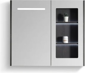 Martin Lavare 100 Led Grey - Καθρέπτης μπάνιου με ντουλάπι (93x12x70)