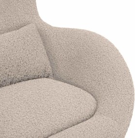 vidaXL Κάθισμα-αυγό Ανοιχτό γκρι 63 x 73 x 90 εκ ύφασμα