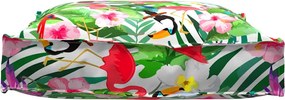 vidaXL Μαξιλάρι Floral Πολύχρωμο 70 x 70 x 12 cm Ύφασμα Όξφορντ