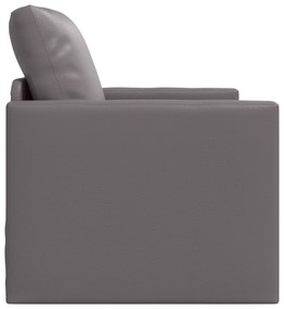 vidaXL Κρεβάτι Καναπέ 2 σε 1 Γκρι 74x77x81 cm Από Ψεύτικο Δέρμα