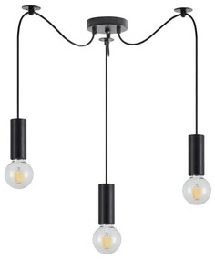 Κρεμαστό Φωτιστικό Οροφής Μέταλλο ADEPT TUBE H300 Φ12 Homelighting-77-8478-Μαύρο 77-8478