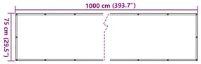 ΠΕΡΙΦΡΑΞΗ ΚΗΠΟΥ ΠΡΟΣΤΑΤΕΥΤΙΚΗ ΑΝΘΡΑΚΙ 1000X75 ΕΚ. ΑΠΟ PVC 4005378