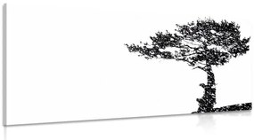 Εικόνα σιλουέτα ενός δέντρου - 100x50