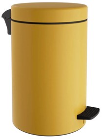 Κάδος Απορριμμάτων Μπάνιου (Φ25x40) Pam &amp; Co 12lt 12-090-603 Matt Yellow