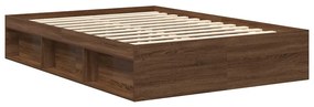 vidaXL Πλαίσιο Κρεβατιού Καφέ Δρυς 140 x 200 εκ.