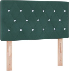 vidaXL Κεφαλάρι Σκούρο Πράσινο 80 cm Βελούδο