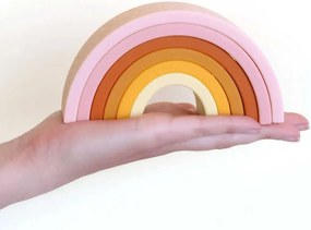 Πυραμίδα Στοίβαξης Α Little Lovely Company Rainbow Sunset SISTSU01