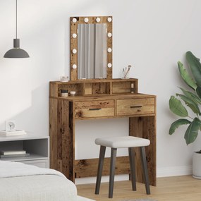 vidaXL Τραπέζι περιποίησης Καφέ 79 x 41 x 140 εκ. Επεξεργασμένο ξύλο