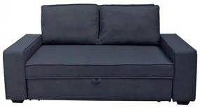 ALISON Καναπές/Κρεβάτι Nabuk Ανθρακί 176x102x91(Κρεβ.137x190x45)cm Ε996,2