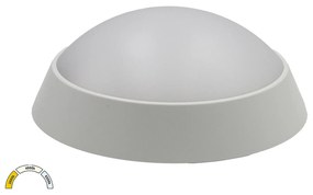 Adeleq Πλαφονιέρα LED PC Στρογγυλή Φ220mm 20W CCT IP65 Λευκή 21-2001508