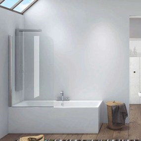Πάνελ Μπανιέρας Ανοιγόμενο Iro IRO85O Clear-Chrome Karag 85 x140cm Aluminium