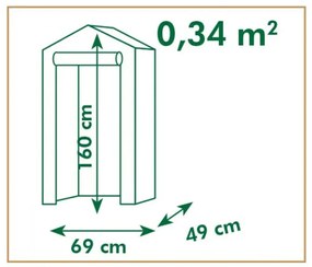 Nature Θερμοκήπιο 69 x 49 x 160 εκ.