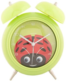 Ρολόι Επιτραπέζιο - Ξυπνητήρι Παιδικό Peekaboo Ladybug KA5980GR 15,2x6,5x18,2cm Multi-Green Karlsson Plastic