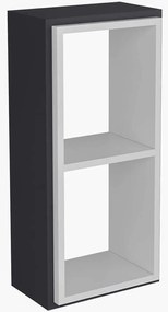 Ραφιέρα Τοίχου Zera 475OLV1507 35x19,6x72cm Anthracite-White