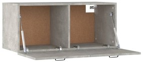 vidaXL Ντουλάπι Τοίχου Γκρι Σκυρ. 80x36,5x35 εκ. Επεξεργασμένο Ξύλο