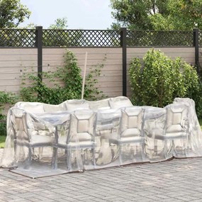 vidaXL Σαφής μουσαμάς με οπές 2x4 m Πολυαιθυλένιο