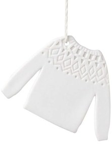 Στολίδι Χριστουγεννιάτικο Winter Clothing Pullover RD0090057 7x5cm White Raeder