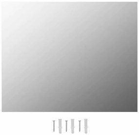 vidaXL Καθρέφτης 100 x 60 εκ. Γυάλινος Χωρίς Πλαίσιο