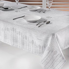 Αλέκιαστο Τραπεζομάντηλο (145x220) Saint Clair 1007 Silver