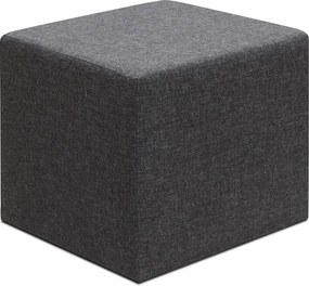 Σκαμπώ Linda Megapap υφασμάτινο χρώμα ανθρακί 40x40x40εκ.
