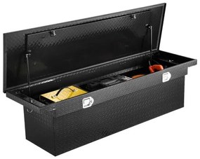 VEVOR Crossover Tool Box 72x20x14 In Heavy Duty Aluminum Toolbox for Truck Bed