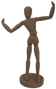 Διακοσμητική Φιγούρα Ballo Corpo 033295 21x10,5x35cm Dark Brown Πολυρεσίνη