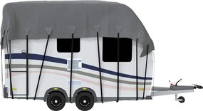 vidaXL Κάλυψη οροφής τροχόσπιτου Γκρι 500x300 cm Μη υφασμένο ύφασμα