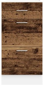 Κάτω ντουλάπι Παλιό ξύλο 40x46x81,5 cm Κατασκευασμένο ξύλο - Καφέ
