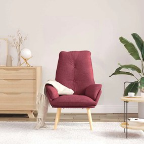 vidaXL Πολυθρόνα Κόκκινο 69 x 74 x 93 εκ. Ύφασμα και Κόντρα Πλακέ