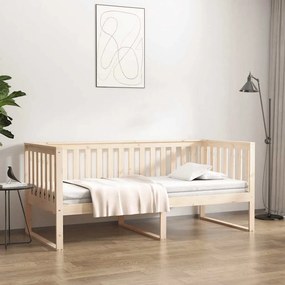 vidaXL Κρεβάτι ημέρας χωρίς στρώμα 100x200 cm Στερεό ξύλο πεύκο