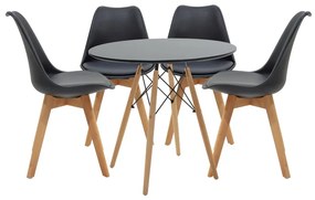 Intrahome Φοιτητικό πακέτο επίπλων τραπεζαρίας Gaston-EVERESTA Intrahome σετ 5 τμχ Φ80x73εκ | SKU: INTRAPA-311111713