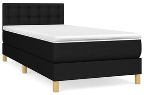 ΚΡΕΒΑΤΙ BOXSPRING ΜΕ ΣΤΡΩΜΑ ΜΑΥΡΟ 90X190 ΕΚ.ΥΦΑΣΜΑΤΙΝΟ 3140899