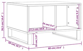 ΤΡΑΠΕΖΑΚΙ ΣΑΛΟΝΙΟΥ SONOMA ΔΡΥΣ 60X50X36,5ΕΚ. ΕΠΕΞΕΡΓΑΣΜΕΝΟ ΞΥΛΟ 830551