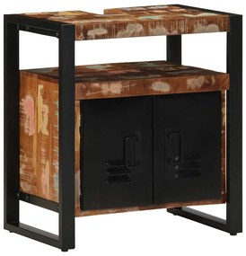 ντουλάπι νιπτήρα μπάνιου 55x35x60 cm στερεό ξύλο αναγεννημένο