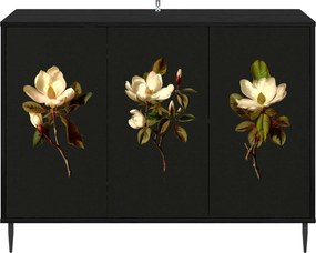 vidaXL Πλαϊνό γραφείο BREMEN Μαύρη Δρυς 102 x 33 x 76 εκ.