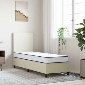 vidaXL Στρώμα με Αφρό Μνήμης Λευκό 70x200x17 εκ. μαλακό