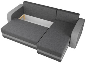 Γωνιακός καναπές Hewlet Bis-Gkri Skouro - Gkri